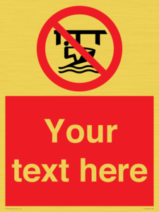 Custom Do not use watercraft in the vicinity of piers